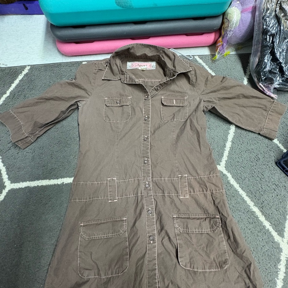 NOR Brown Midi Dress